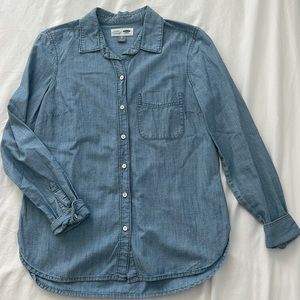 Old Navy Classic Denim button down Long-Sleeve